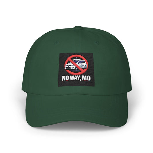 No Way, Mo Dad Cap — Embroidered Anti-Police Cruiser Dad Hat