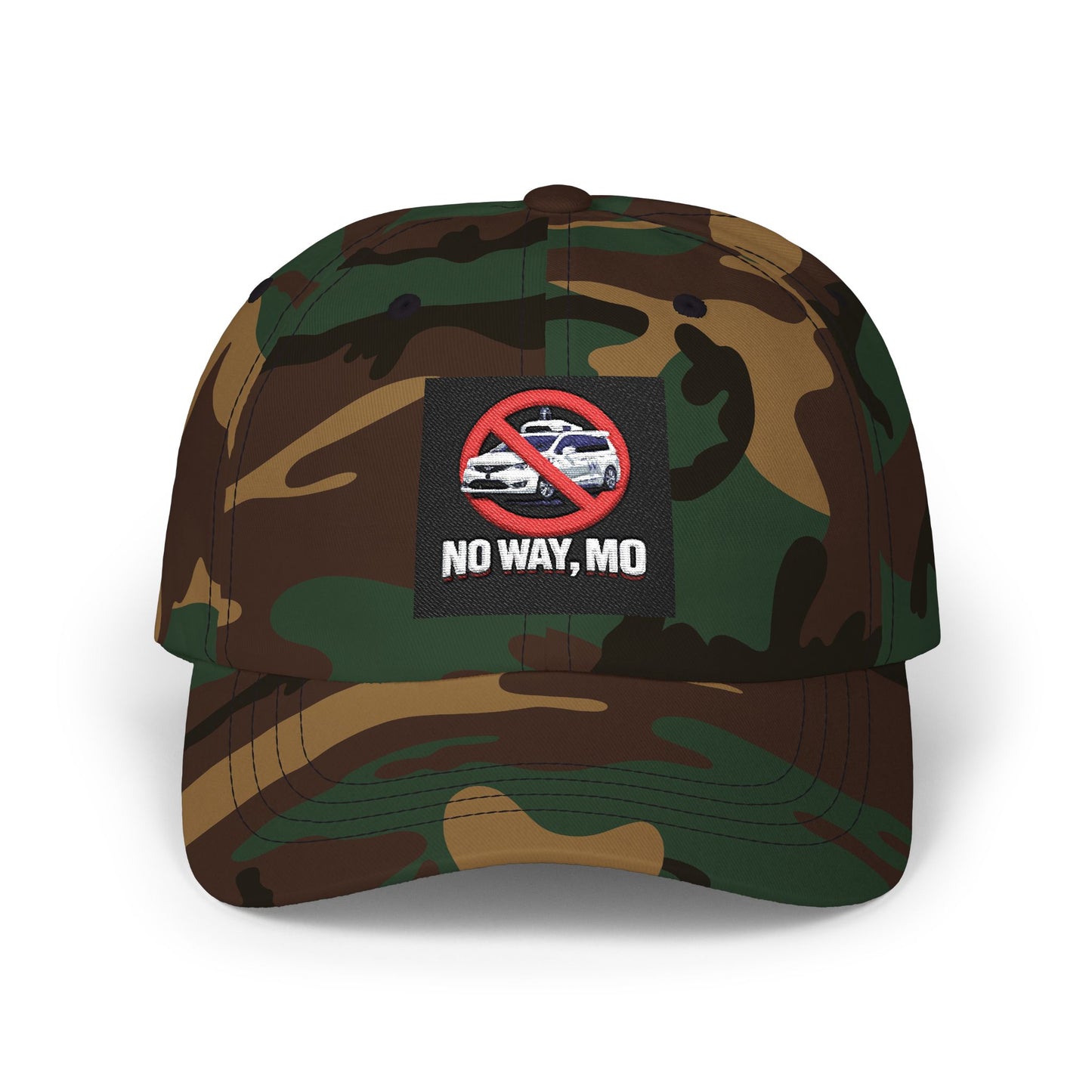 No Way, Mo Dad Cap — Embroidered Anti-Police Cruiser Dad Hat