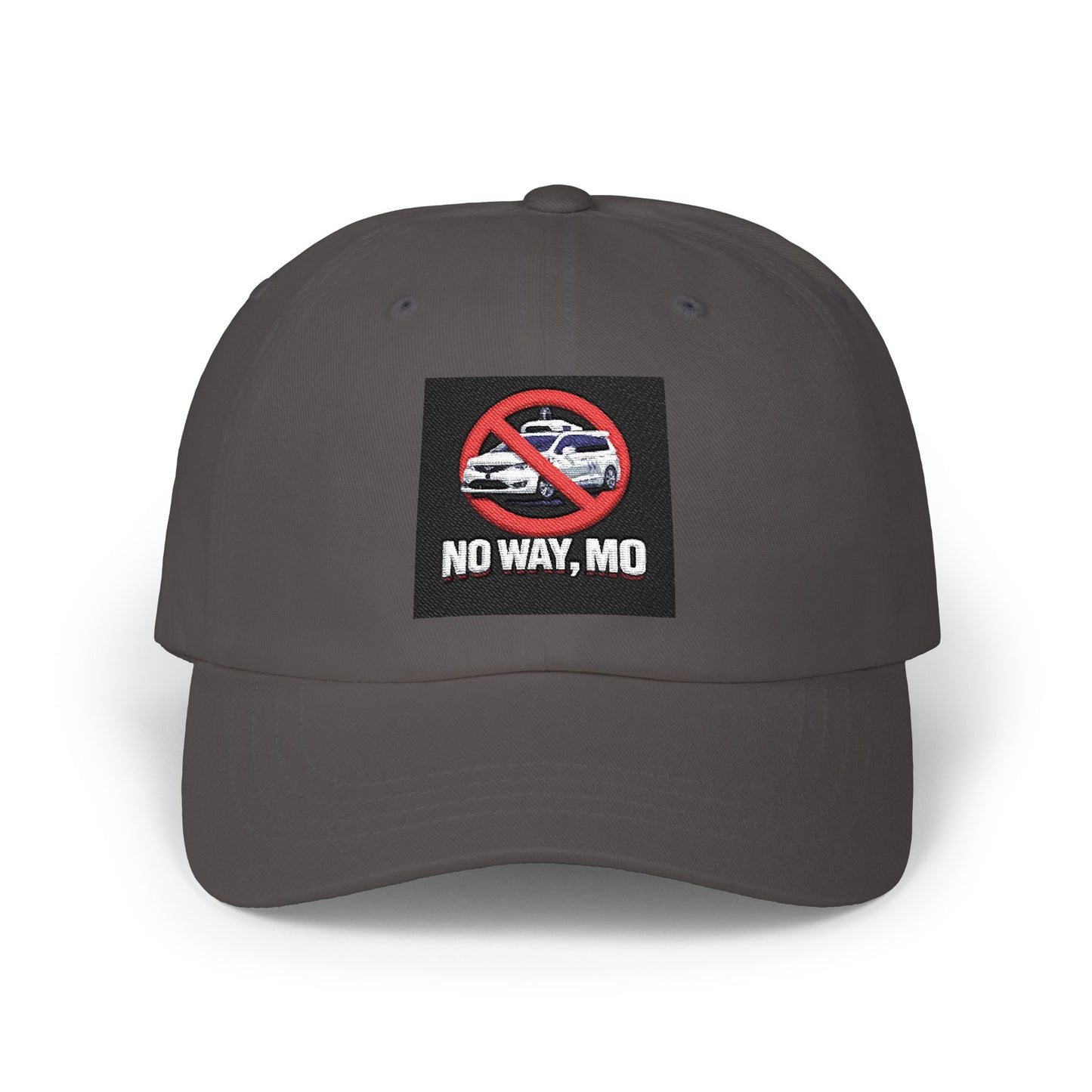 No Way, Mo Dad Cap — Embroidered Anti-Police Cruiser Dad Hat